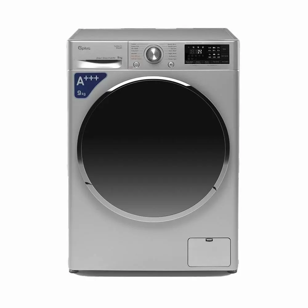 لباسشویی 9 کیلو 1400 دور نقره ای GWM-R99W-KTN جی پلاس(دایرکت درایو)